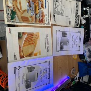 Bread machine recipe and manuals